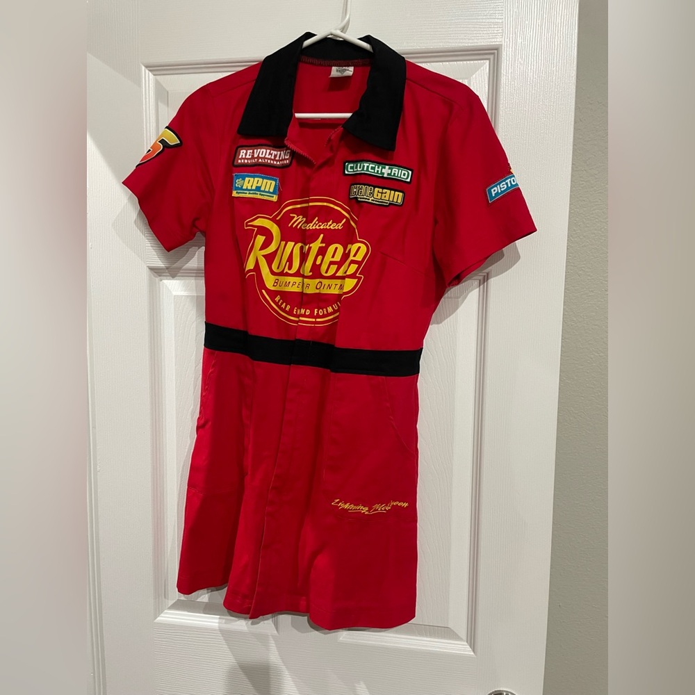Cars/ lightening McQueen Rust-eze Red Mini Dress / costume size medium